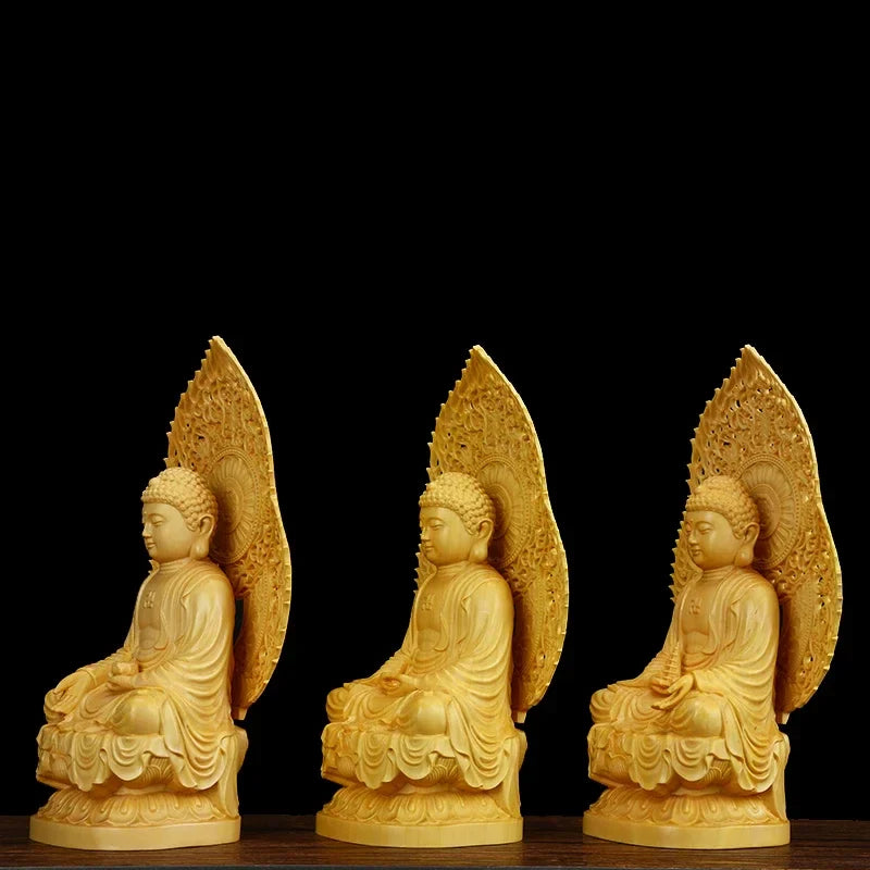 3 Pc/ Set High Quality Shakyamuni Solid