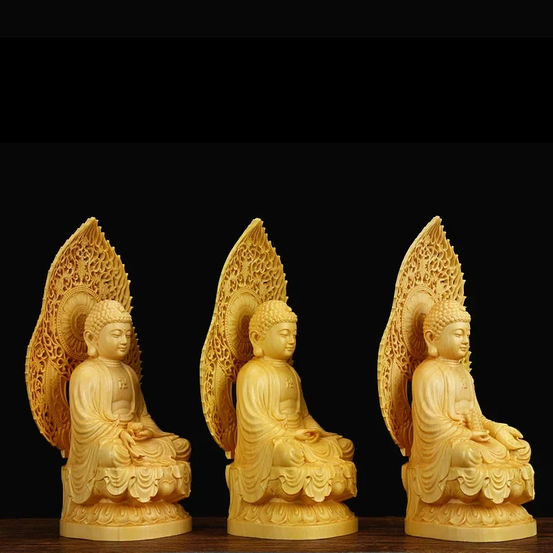 3 Pc/ Set High Quality Shakyamuni Solid