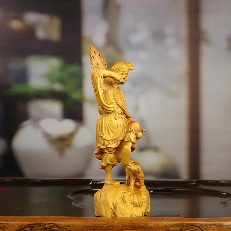 Chinese Boxwood Carving Living Buddha Jigong