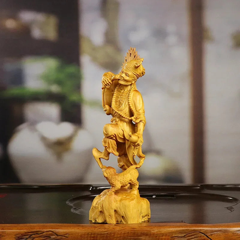 Chinese Boxwood Carving Living Buddha Jigong
