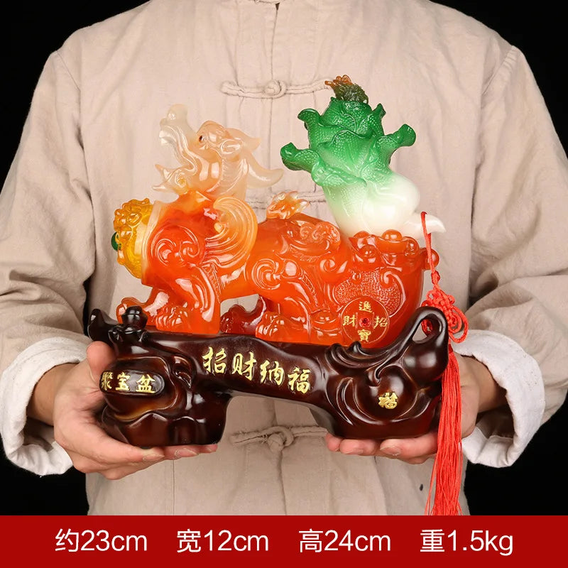 Chinese Lucky Money Pixiu Resin Ornaments Crafts