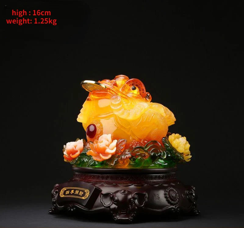 Fortune-making Golden Toad Ornament