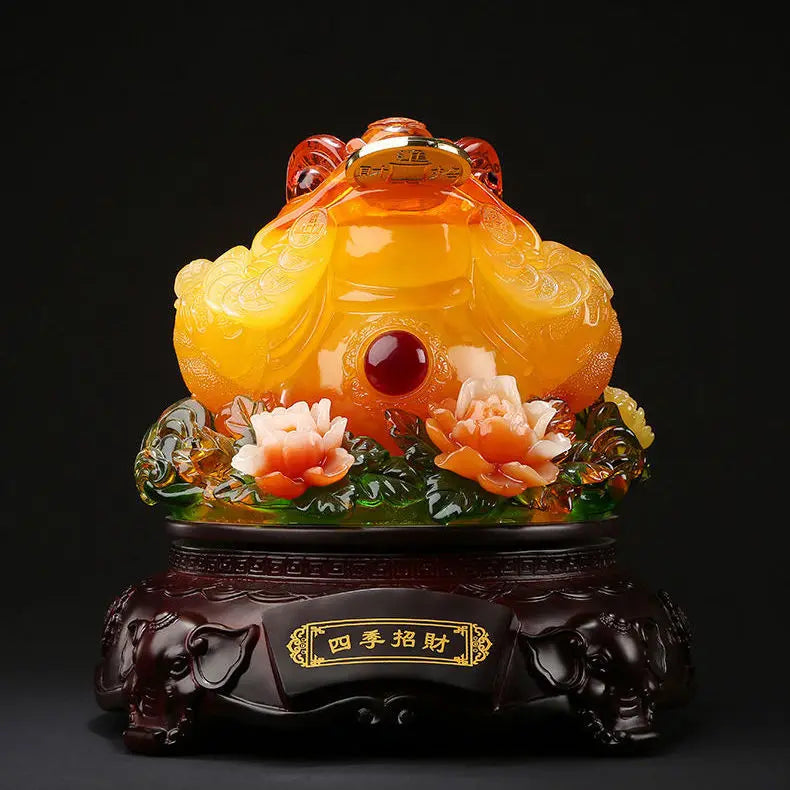 Fortune-making Golden Toad Ornament