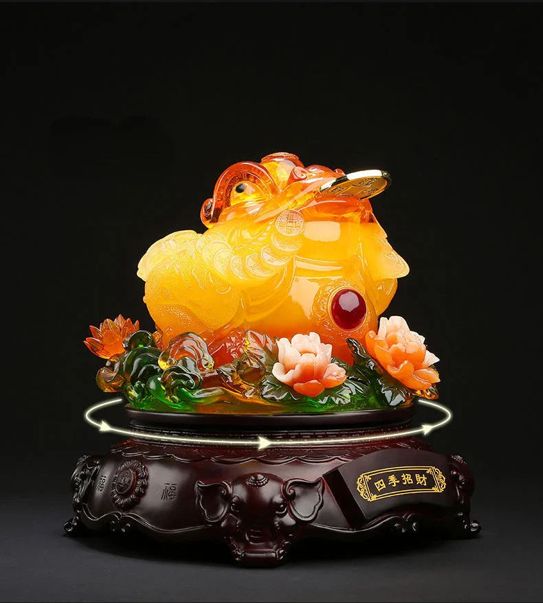 Fortune-making Golden Toad Ornament