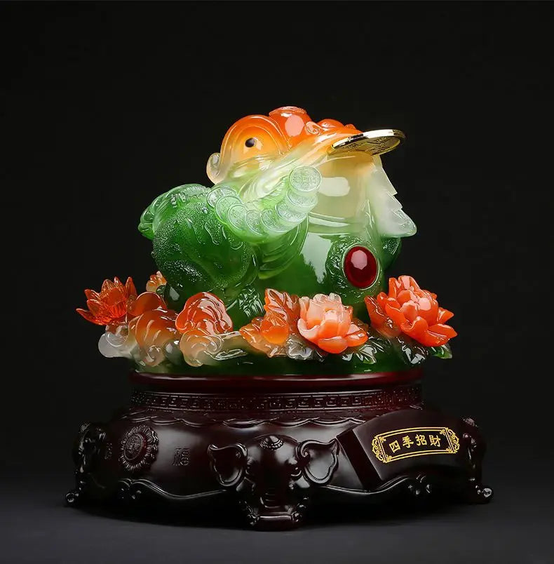 Fortune-making Golden Toad Ornament