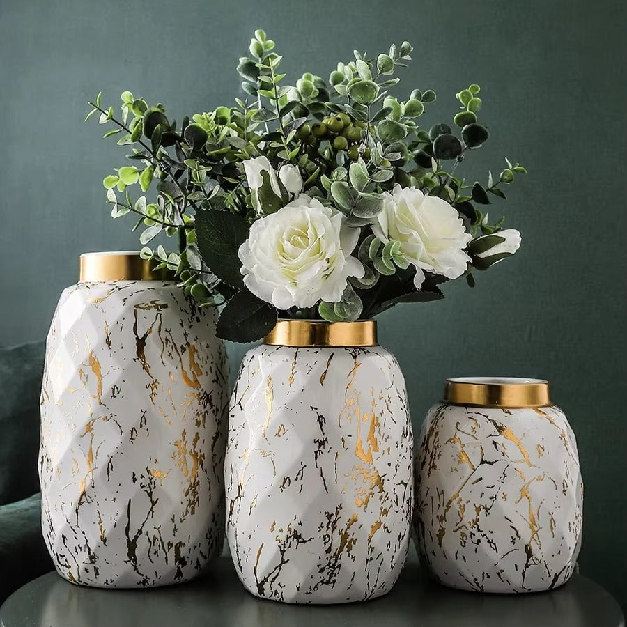 Popular Items Indoor Decoration Luxury Art Design Ceramic Vase Sets Nordic Home Decor Vases for Sale