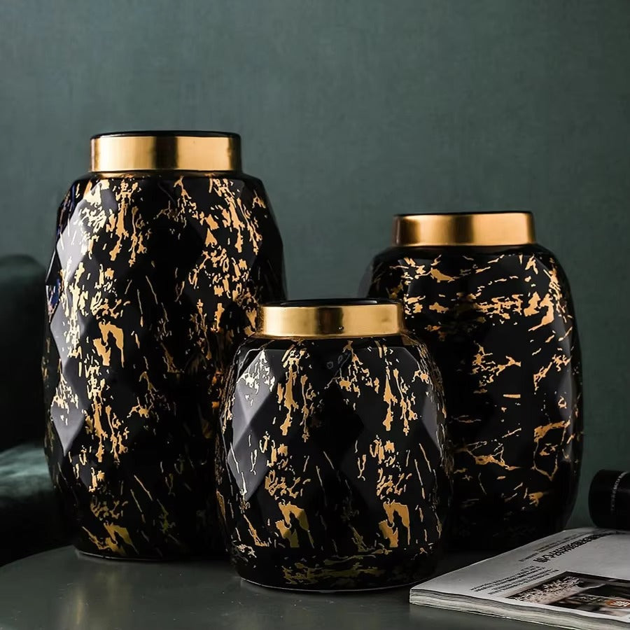 Popular Items Indoor Decoration Luxury Art Design Ceramic Vase Sets Nordic Home Decor Vases for Sale