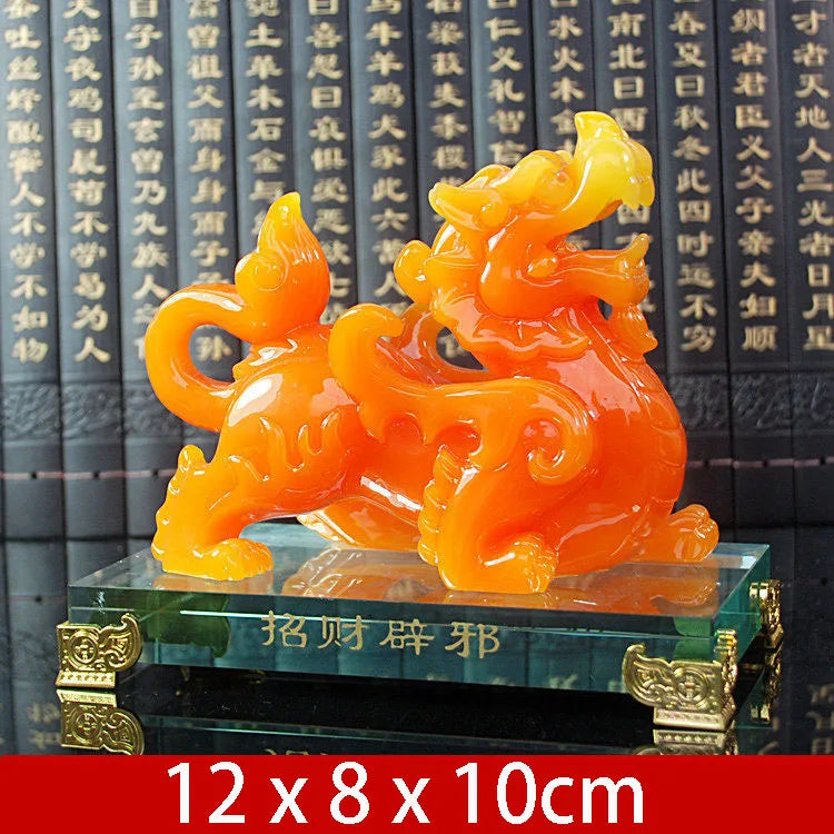 Imitation Jade Decorative Pixiu Ornament Feng Shui