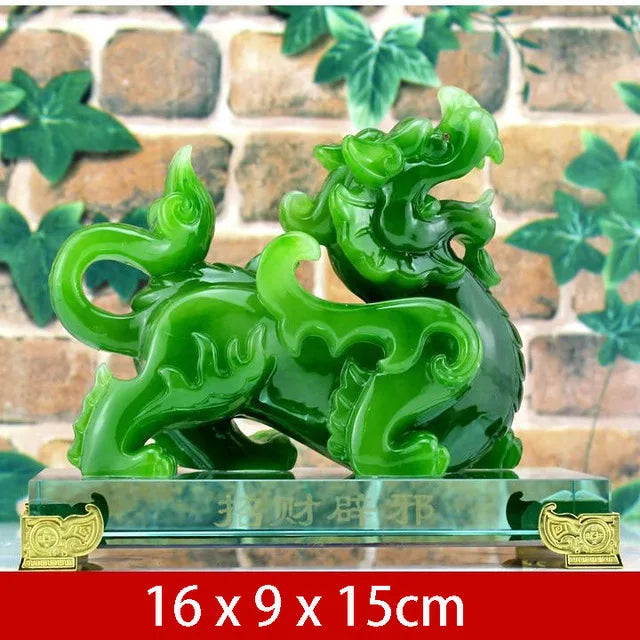 Imitation Jade Decorative Pixiu Ornament Feng Shui