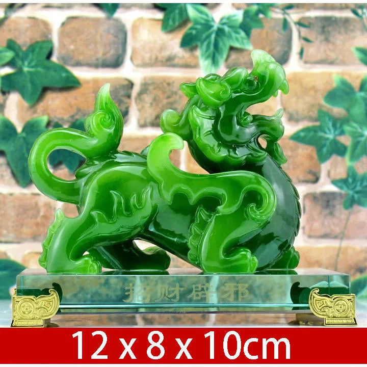 Imitation Jade Decorative Pixiu Ornament Feng Shui