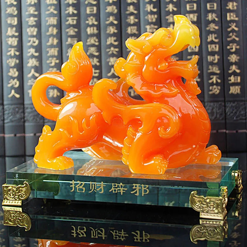 Imitation Jade Decorative Pixiu Ornament Feng Shui