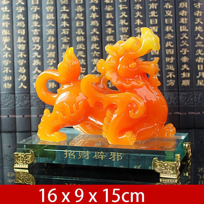 Imitation Jade Decorative Pixiu Ornament Feng Shui