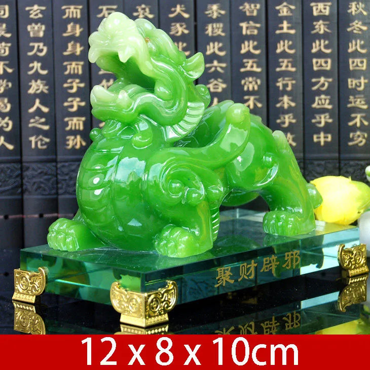 Imitation Jade Decorative Pixiu Ornament Feng Shui