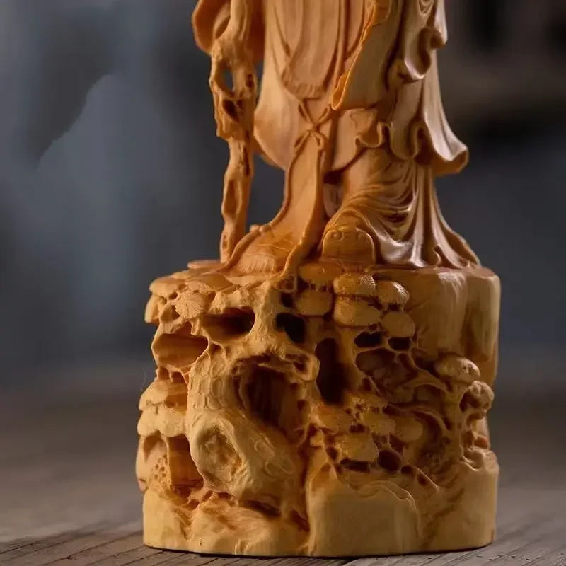 Solid Wood Carved Longevity