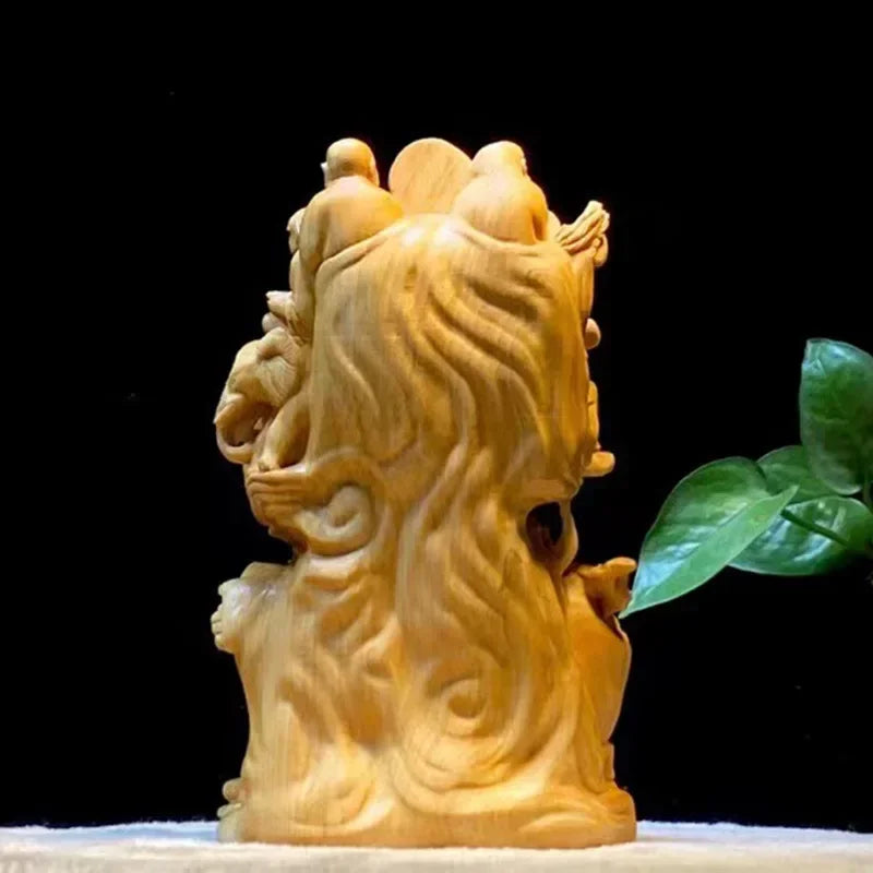 Thuja Wood Carving Eighteen Arhat Buddha Decor Tathagata