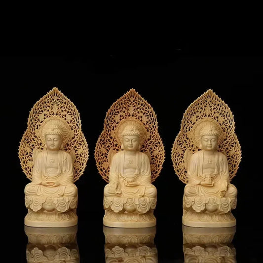 3 Pc/ Set High Quality Shakyamuni Solid