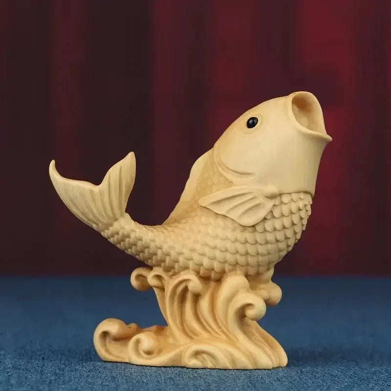 Boxwood Animal Fish Leap Dragon Door Ornament