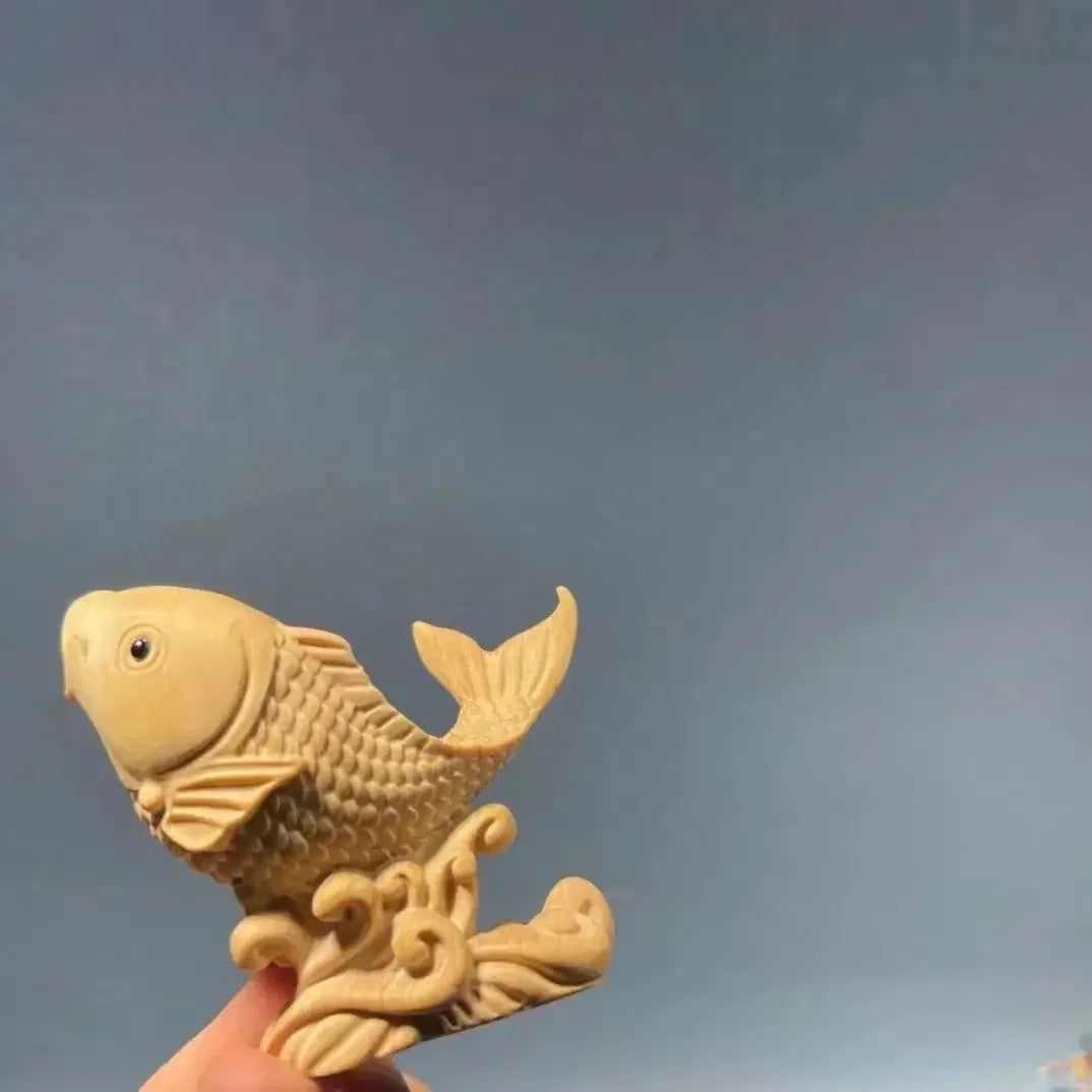 Boxwood Animal Fish Leap Dragon Door Ornament