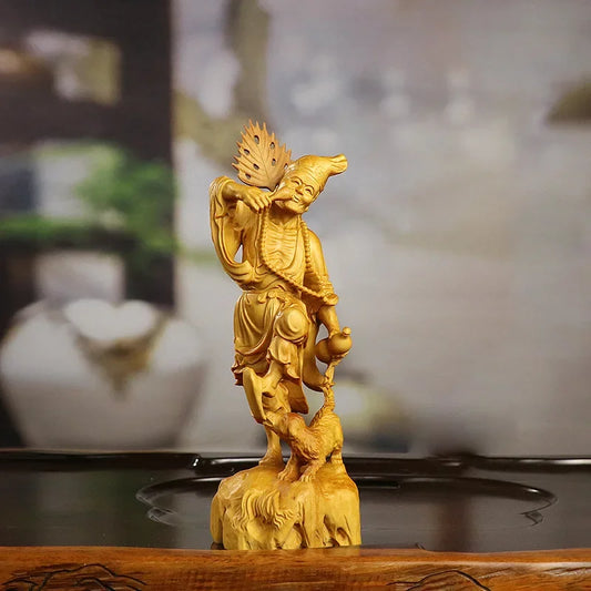 Chinese Boxwood Carving Living Buddha Jigong