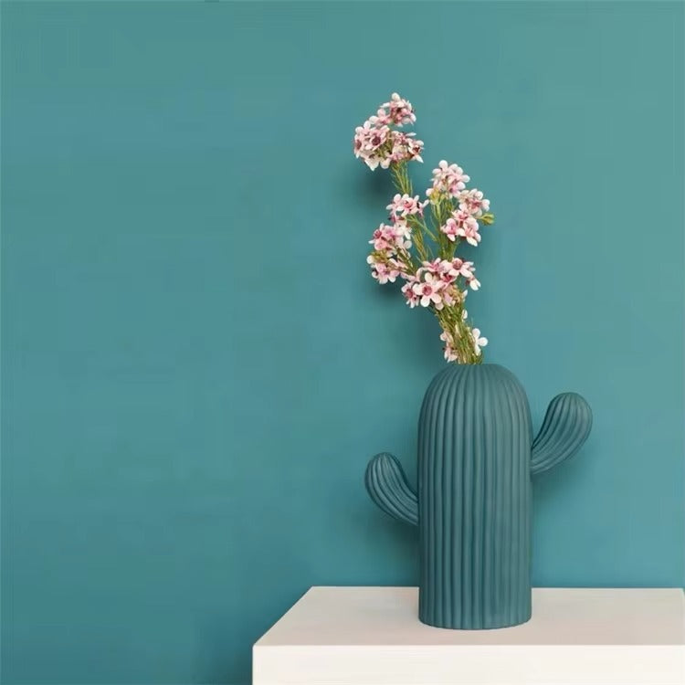 Wedding Centerpiece Decoration Antique Chinese Porcelain Vase Cactus Shaped Ikebana Flower Vases
