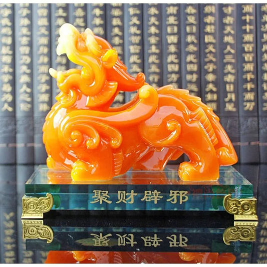 Imitation Jade Decorative Pixiu Ornament  Feng Shui
